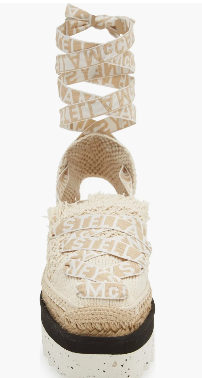 Stella McCartney Gaia Logo Strap Espadrille (Size 8 Women) - photo 4