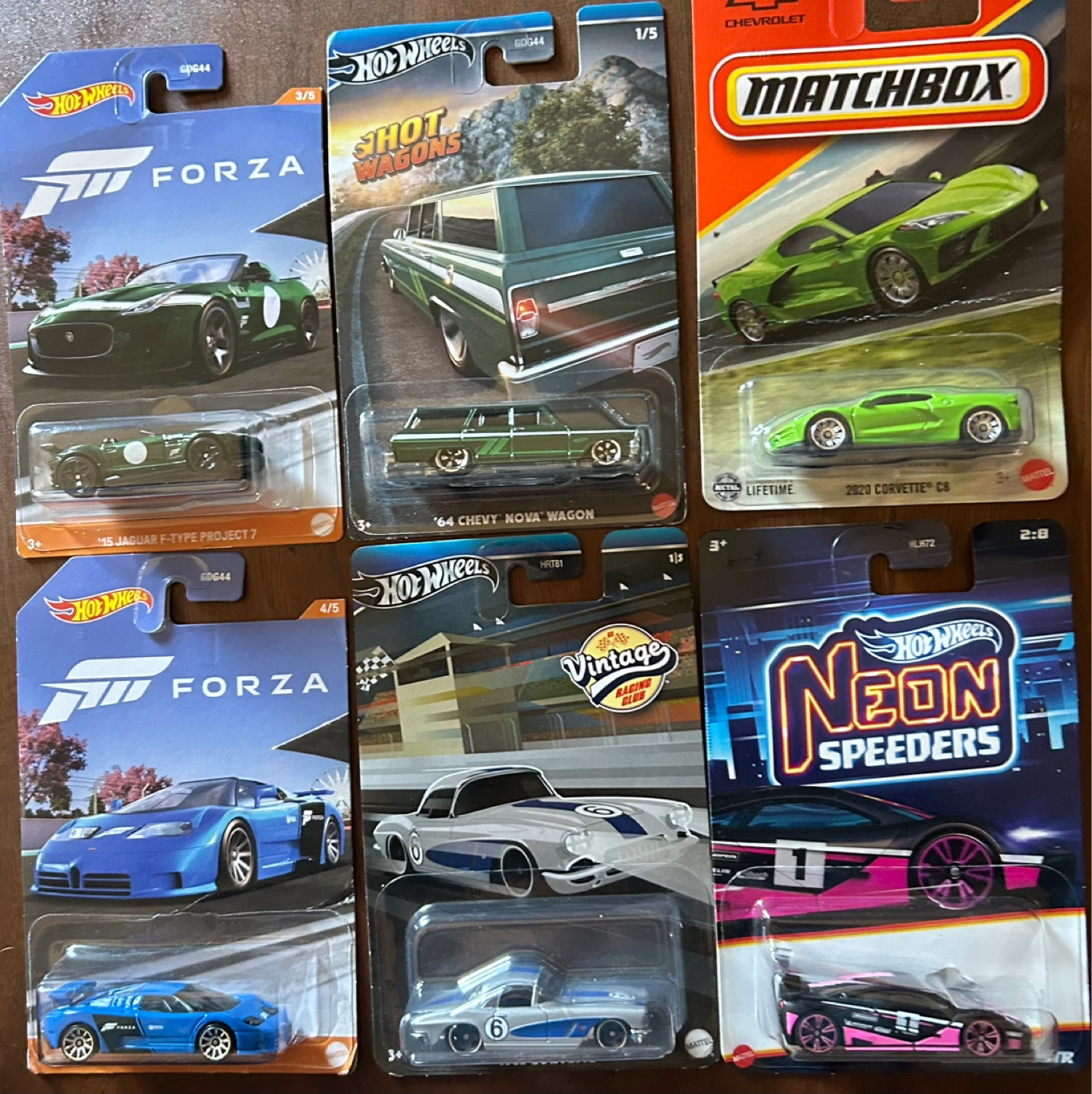 Hot Wheels '64 Chevy Nova Wagon Corvette Bugatti