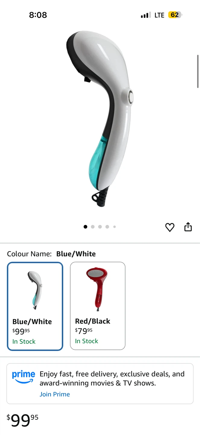 Euro Steam Steam Ezee Handheld Steamer - photo 3