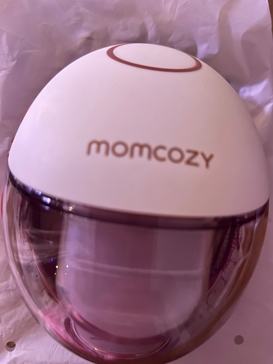 Single  Momcozy M6 Cozy Red Wearable Breast Pump - photo 3