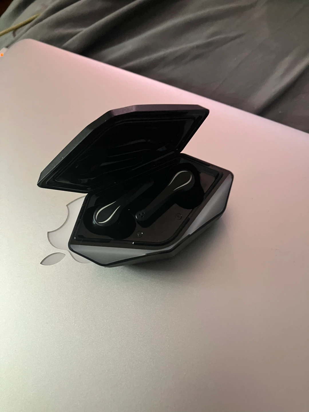 Black Wireless Earbuds with Charging Case - photo 2