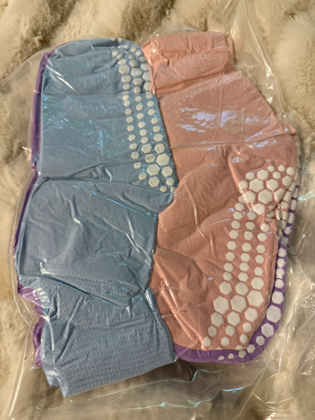 Grip Socks 4-Pack - Blue & Pink - photo 2