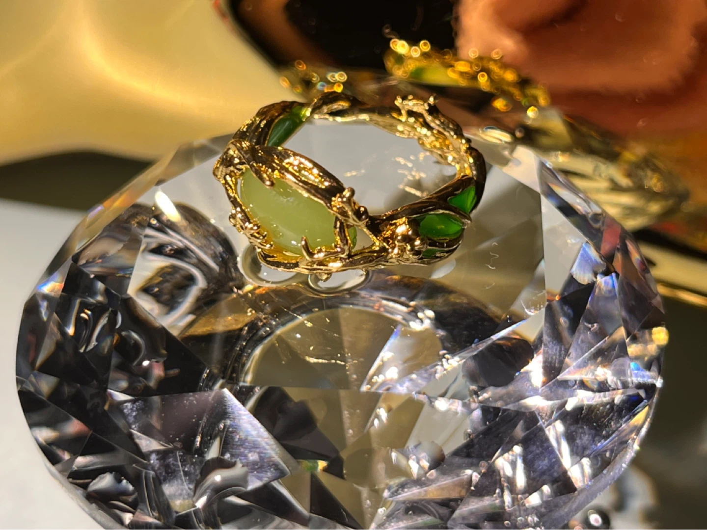 Vines and Branches Gold Plated Accent Ring
