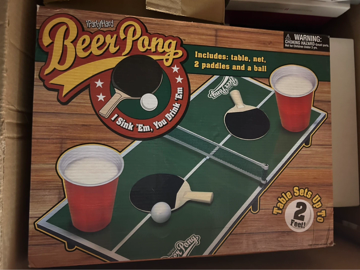 iParty Hard Beer Pong Table Game