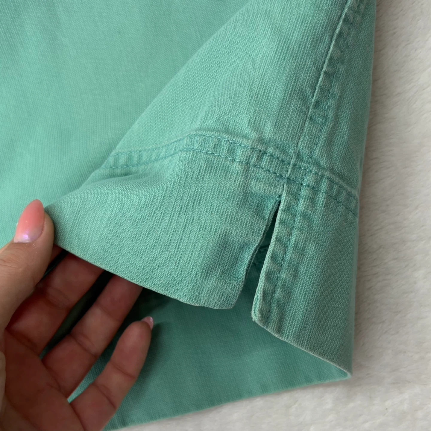 Jones New York Green Cotton Above The Knee Utility Mini Skirt 8 - photo 4