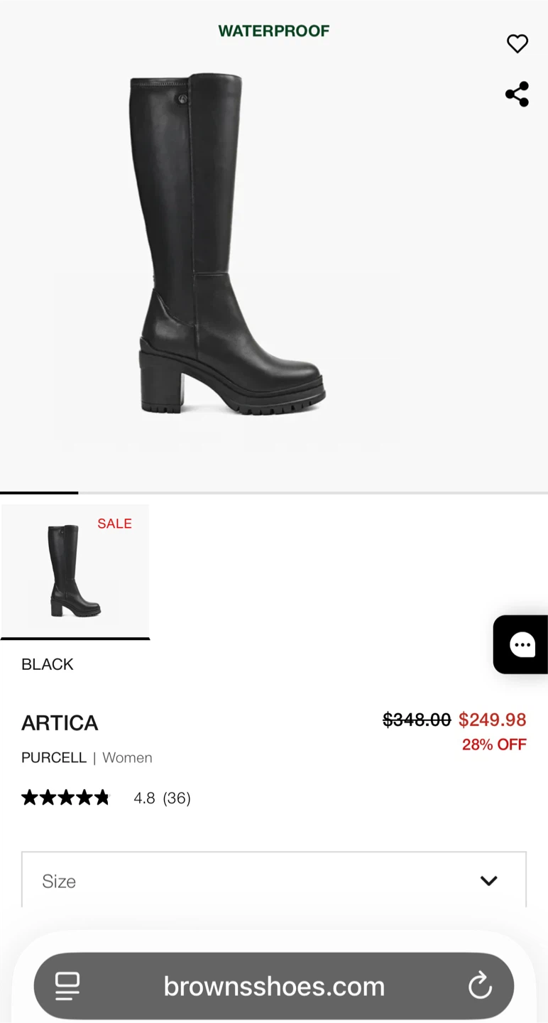 ARTICA Women's Black Waterproof Tall Boots - photo 5