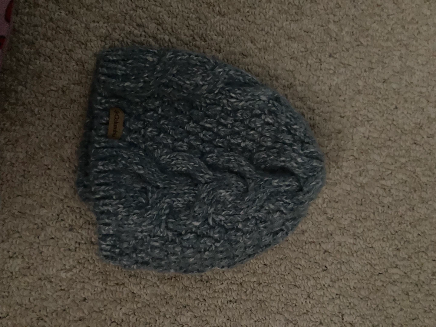 Columbia Knit Beanie with Pom