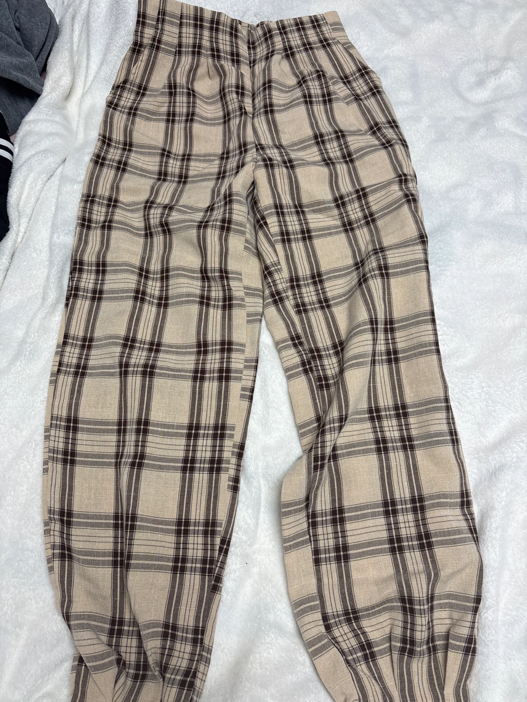 Plaid Pattern Pants