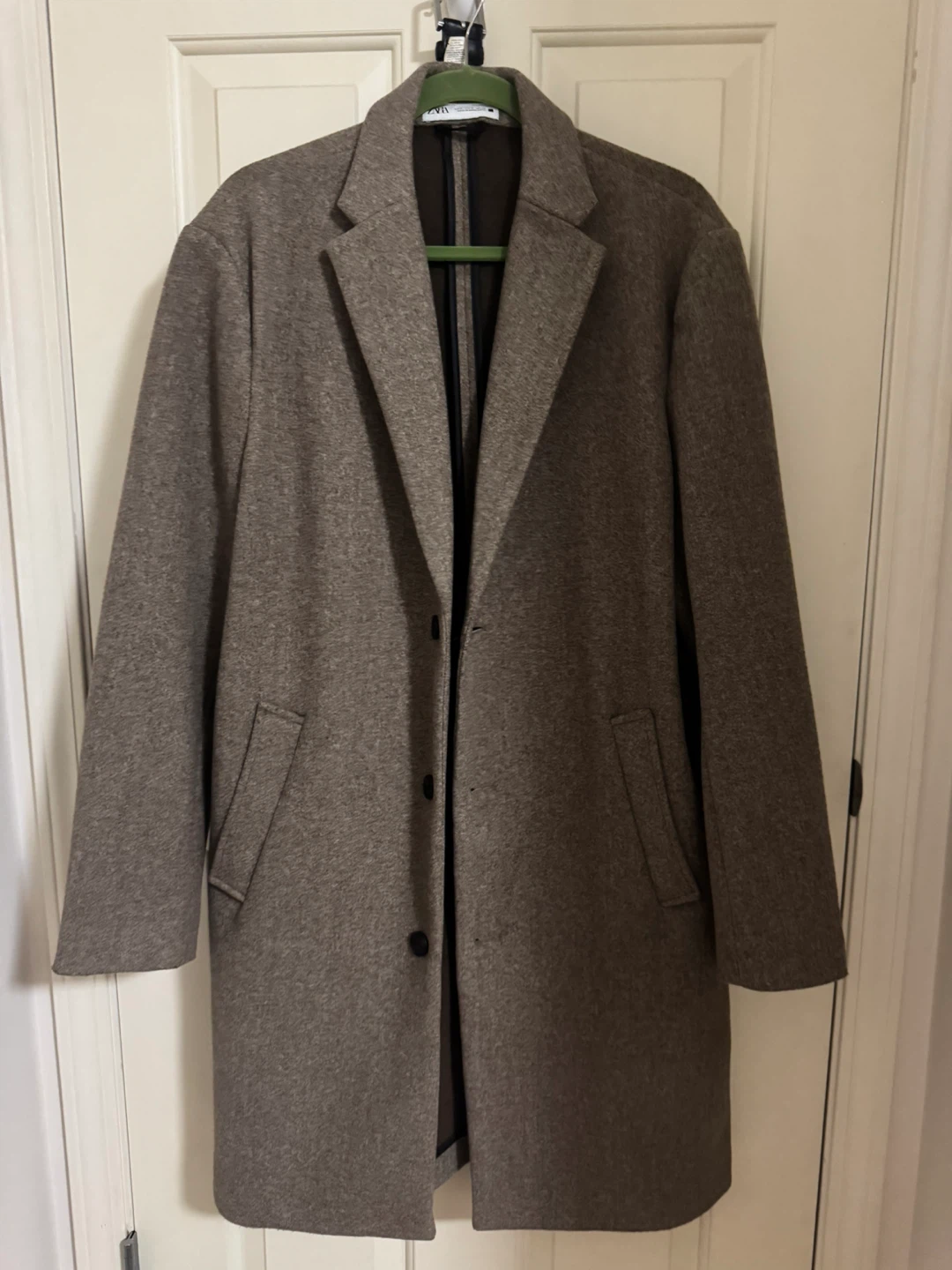 Zara Men's Wool Blend Topcoat