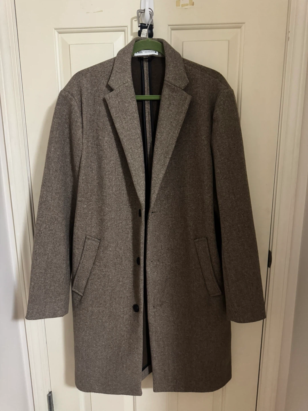 Zara Men's Wool Blend Topcoat - photo 3