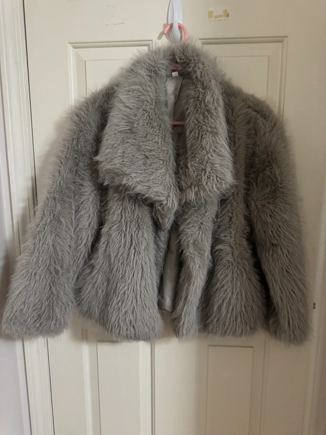 Grey Faux Fur Jacket - photo 3