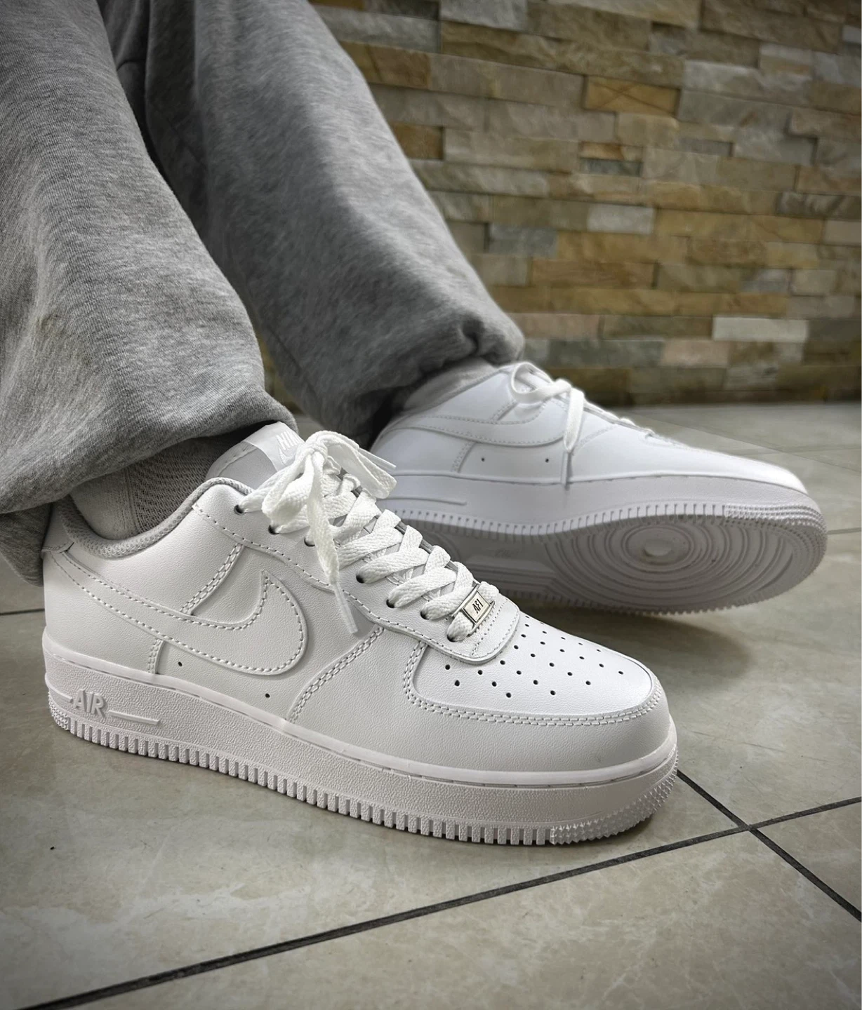 Nike Air Force 1 Low White Sneakers Reps - photo 2