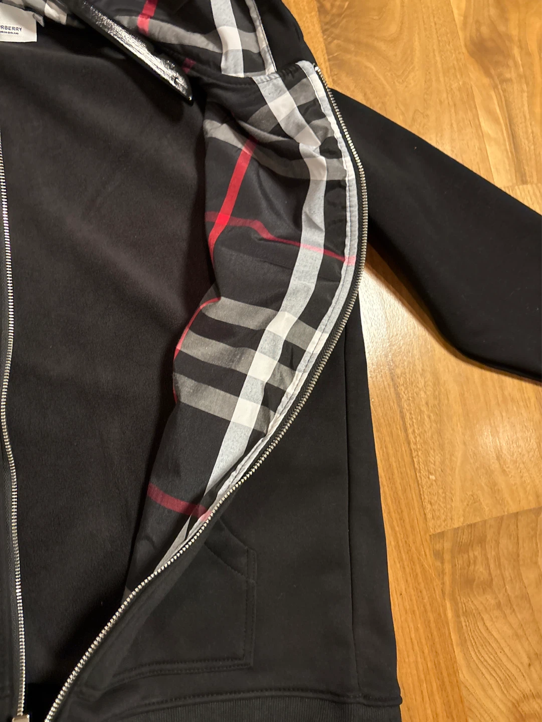Burberry Black Zip-Up Hoodie - photo 5