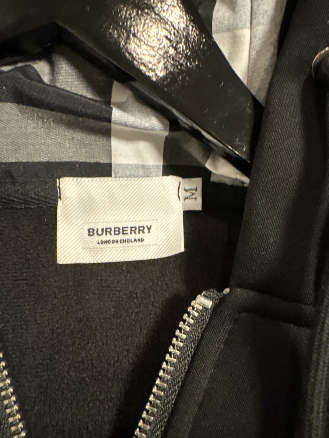 Burberry Black Zip-Up Hoodie - photo 2