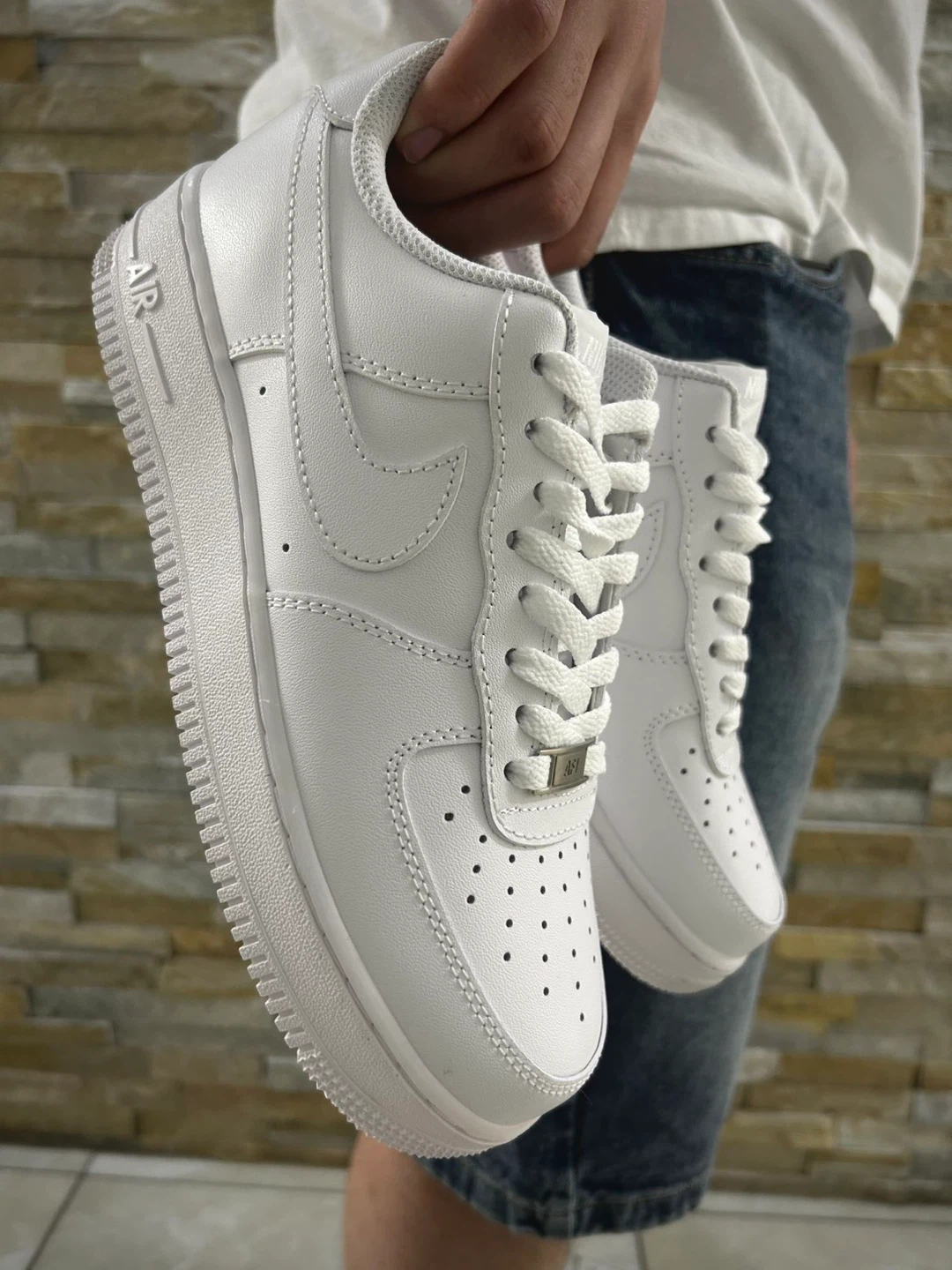 Nike Air Force 1 Low White Sneakers Reps - photo 4