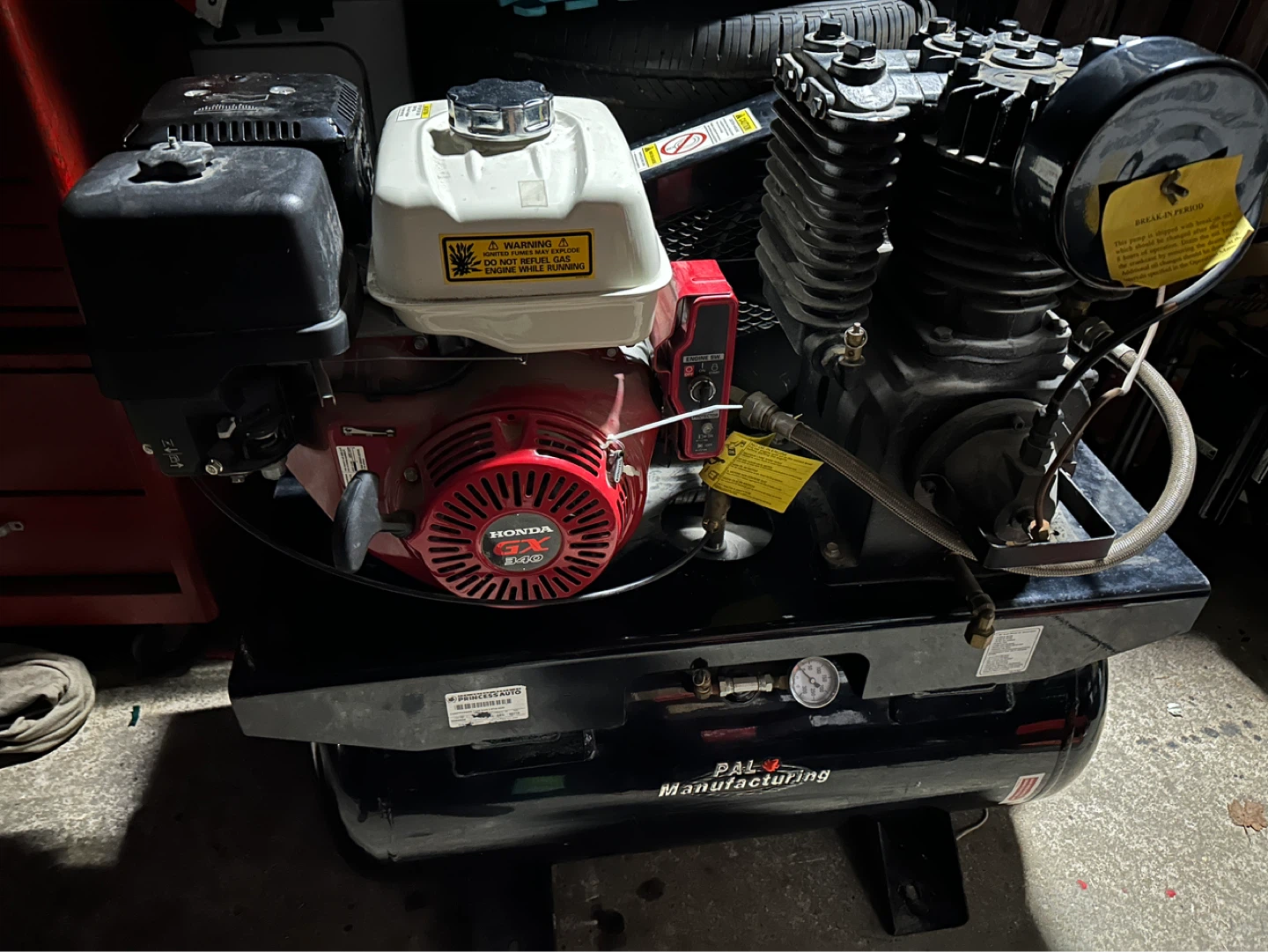 PAL Manufacturing Air Compressor with Honda GX240 Engine - photo 2