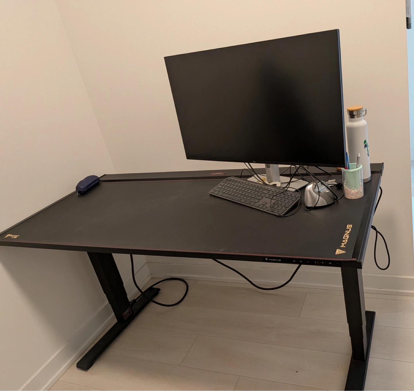 Magnus Desk with Integrated Monitor Mount and Cable Management