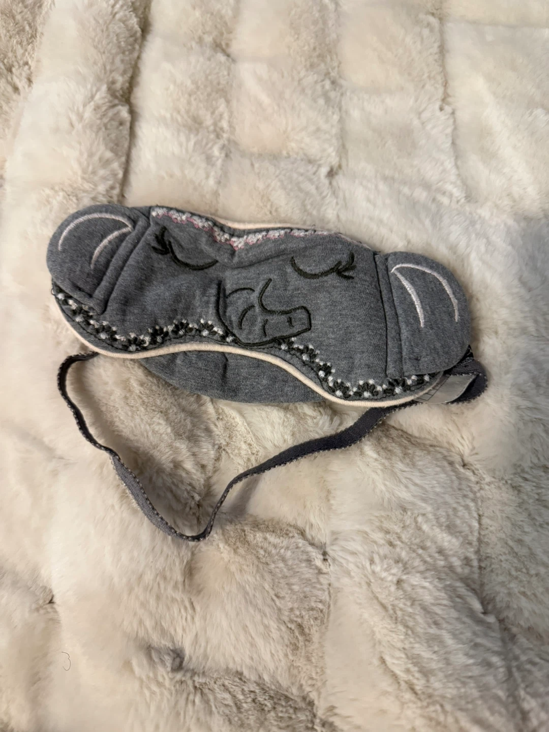 Grey Elephant Sleep Mask