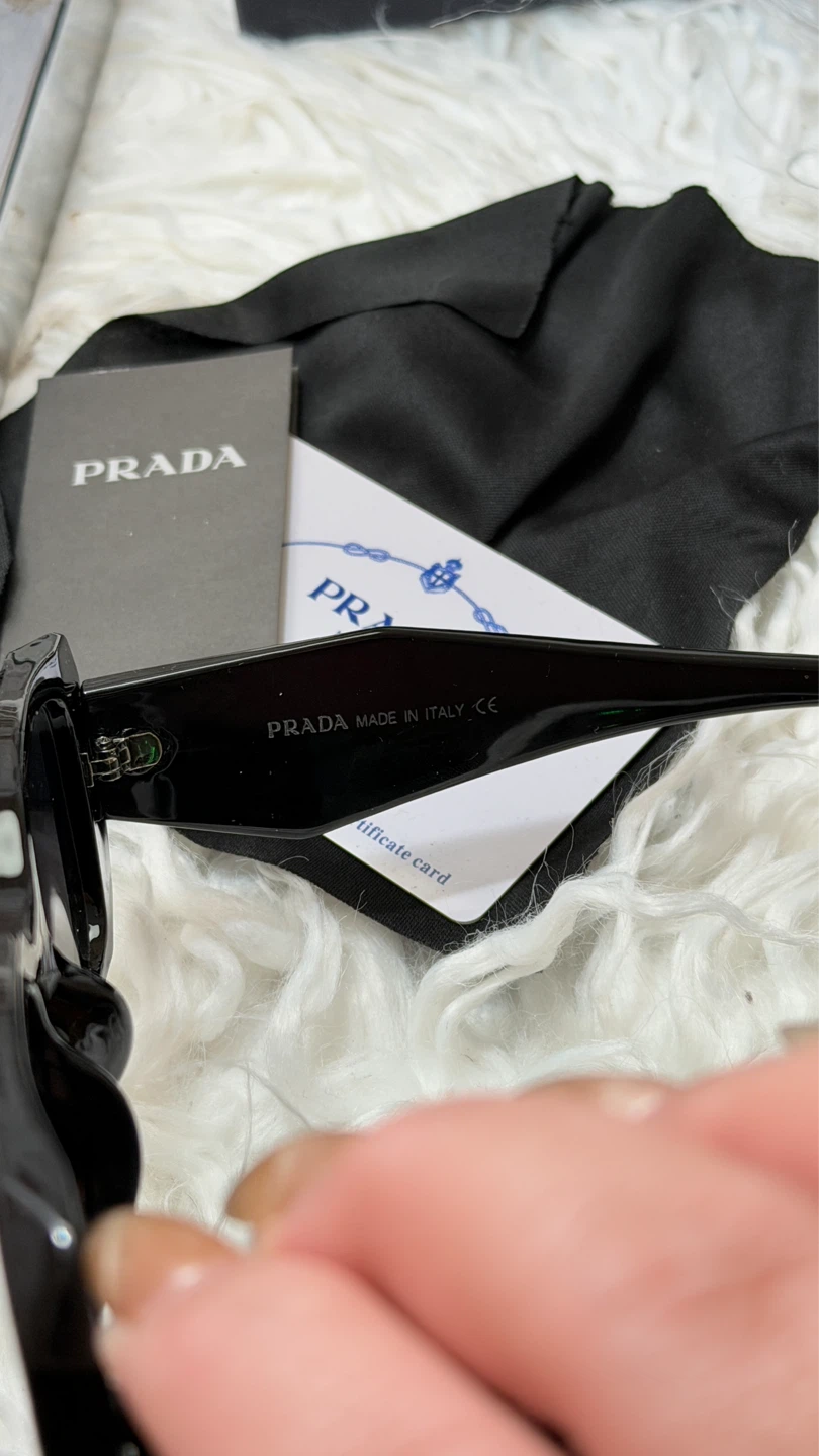 Prada Black Sunglasses with Case and Box - photo 3