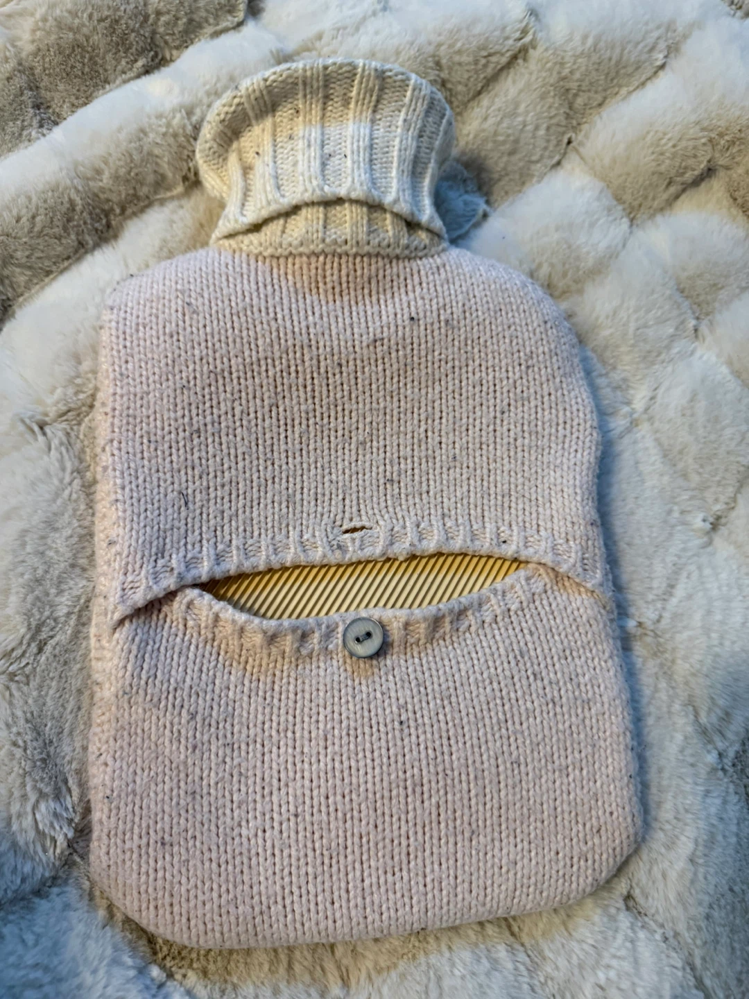 Knit Hot Water Bottle Cover - photo 2