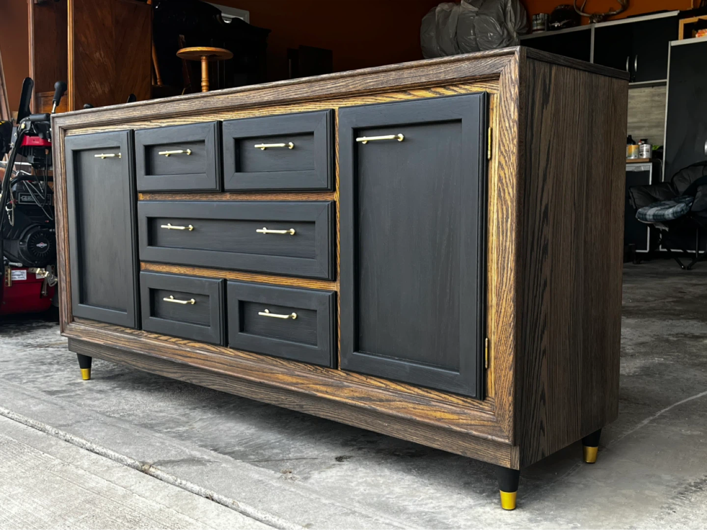 Custom Mid-Century Modern Solid Wood Dresser / Sideboard - photo 4