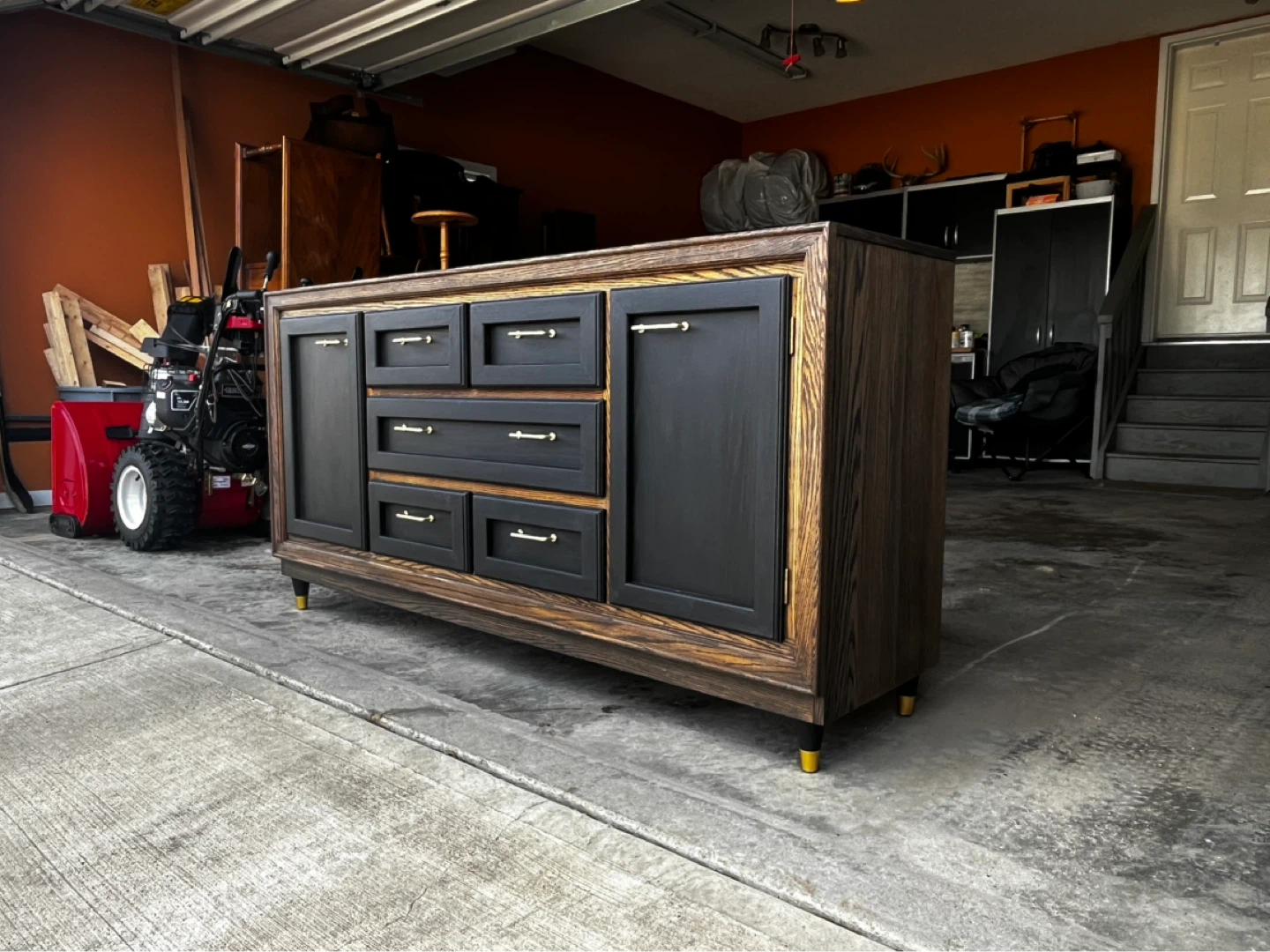 Custom Mid-Century Modern Solid Wood Dresser / Sideboard - photo 3