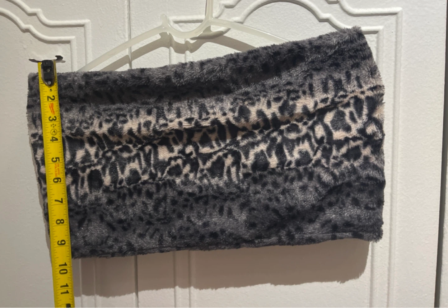 Faux Fur Leopard Print Neck Warmer/Gaiter - photo 3