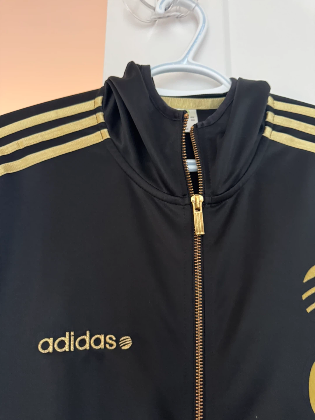Adidas Track Jacket Black Gold - photo 2