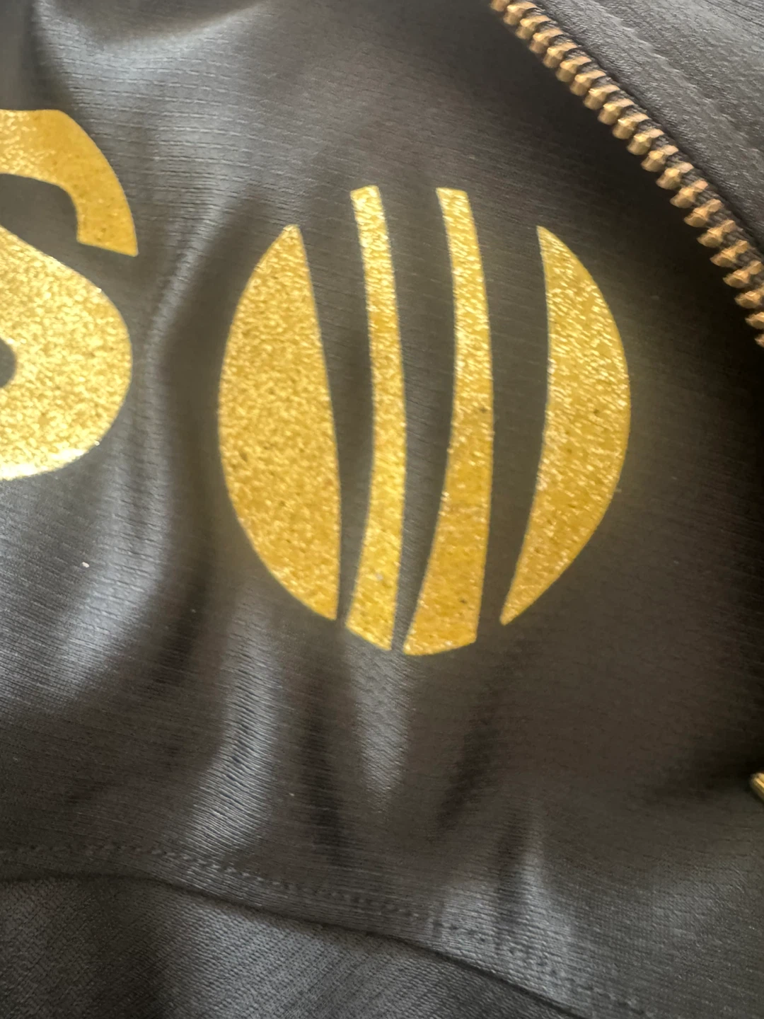 Adidas Track Jacket Black Gold - photo 5