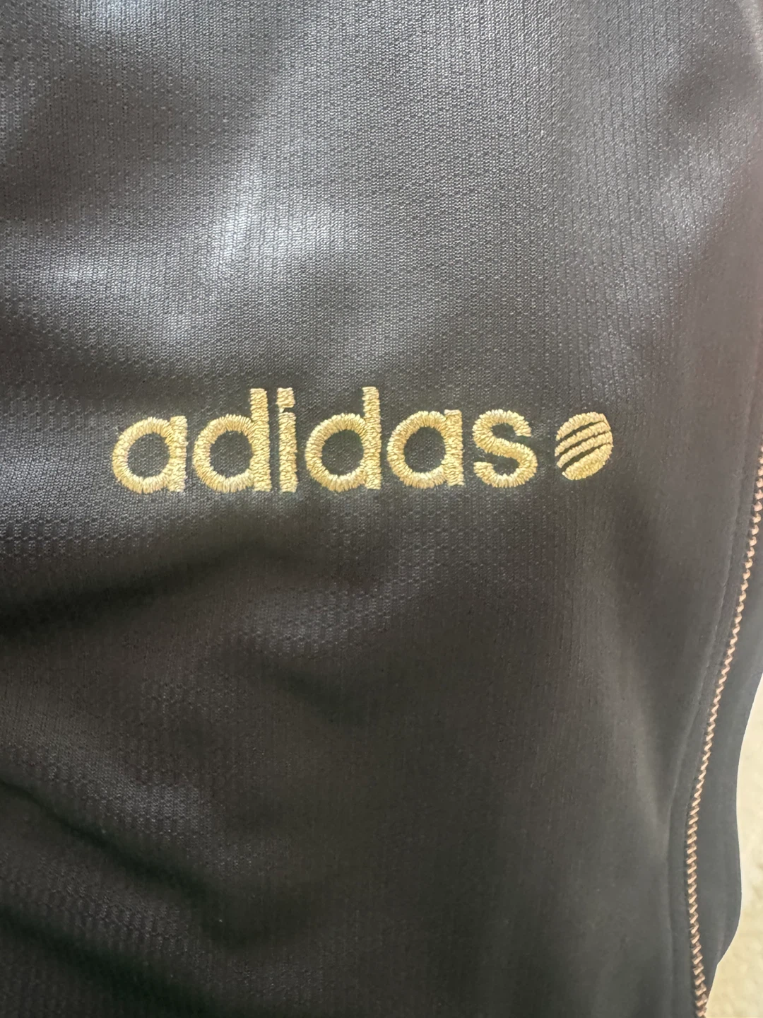 Adidas Track Jacket Black Gold - photo 4