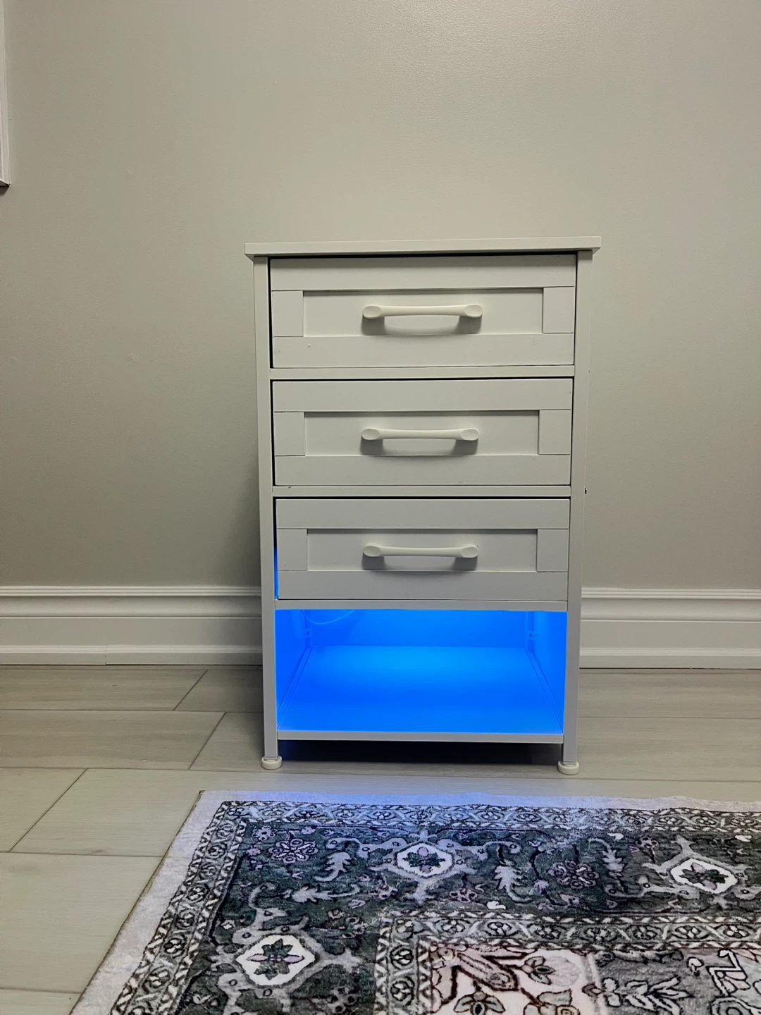 Set of Nightstands with LED Lights & Charging Station! - photo 4