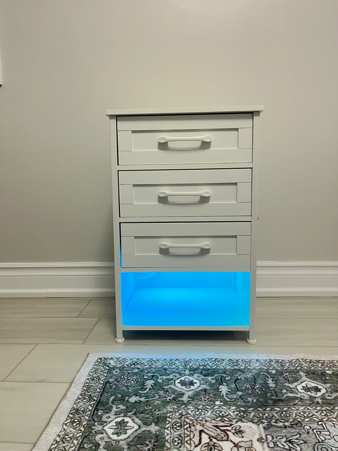 Set of Nightstands with LED Lights & Charging Station! - photo 5