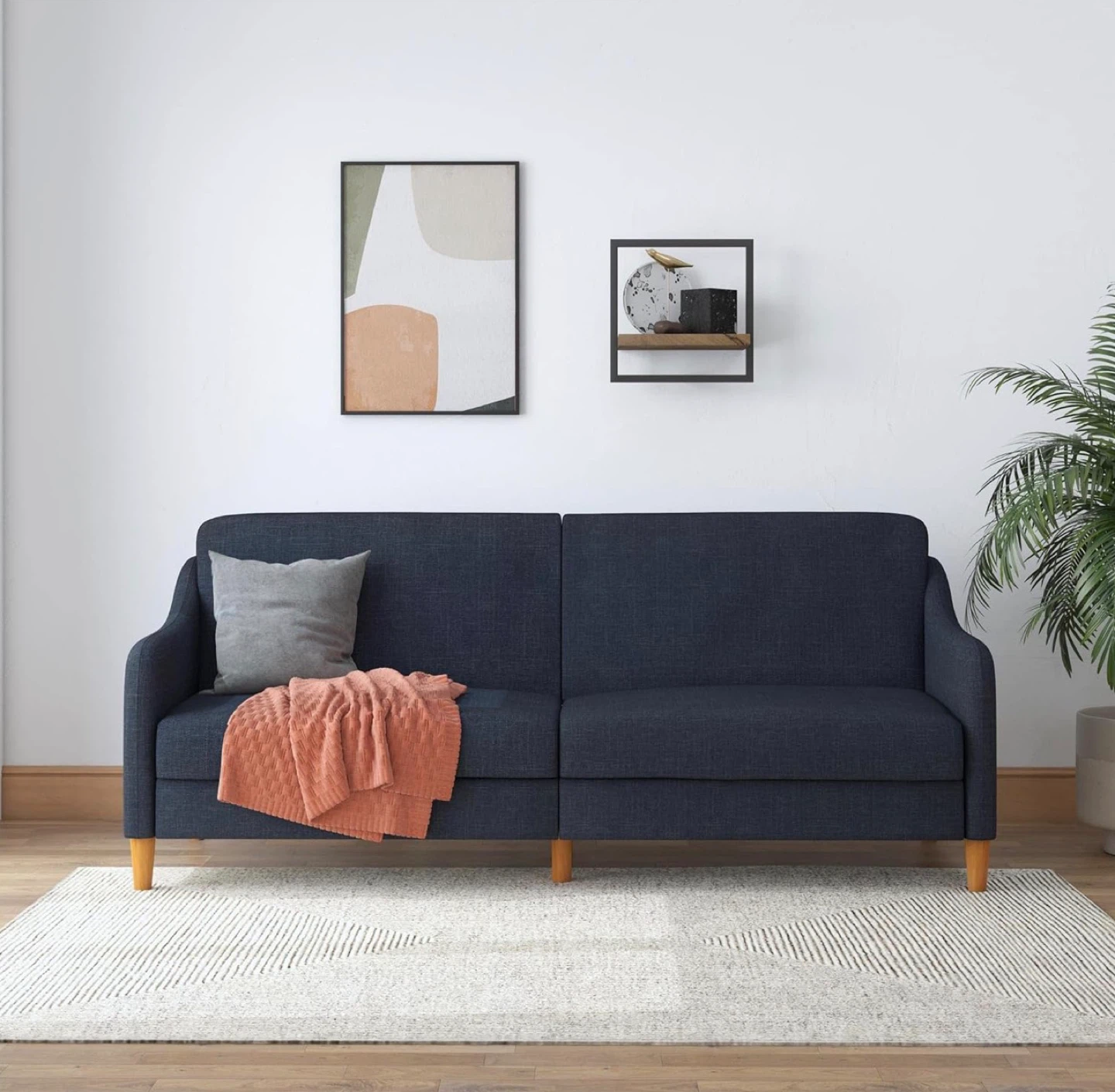 Dark Blue Sofa Bed
