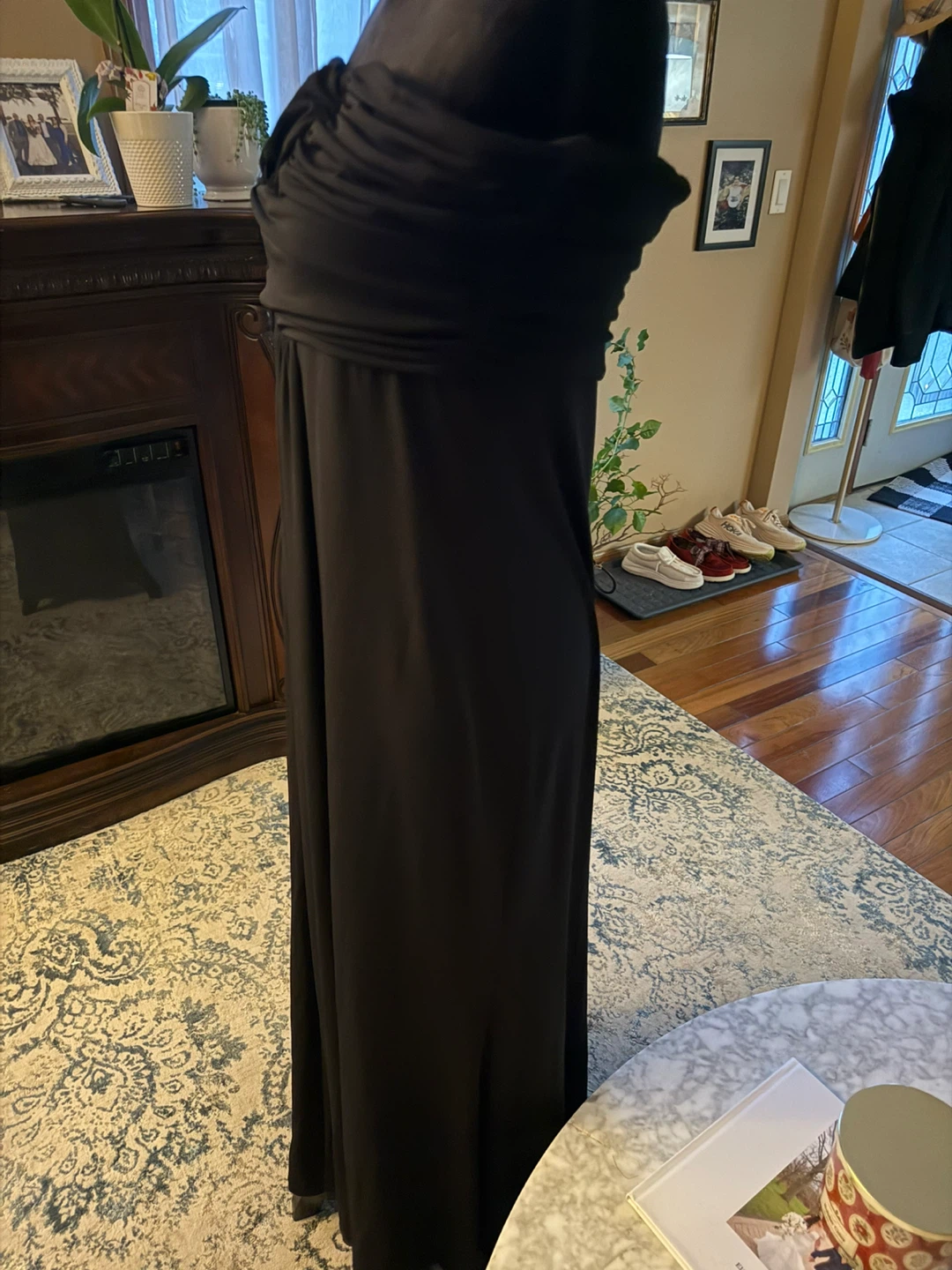 BCBG Paris Black Strapless Gown Size L - photo 3