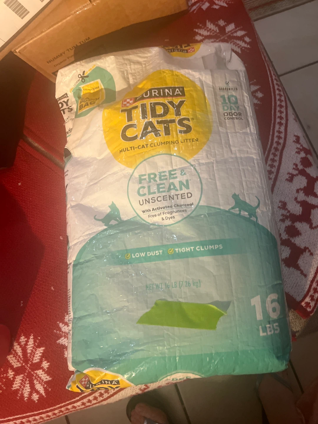Purina Tidy Cats Free & Clean Unscented Multi-Cat Litter, 16 LBS