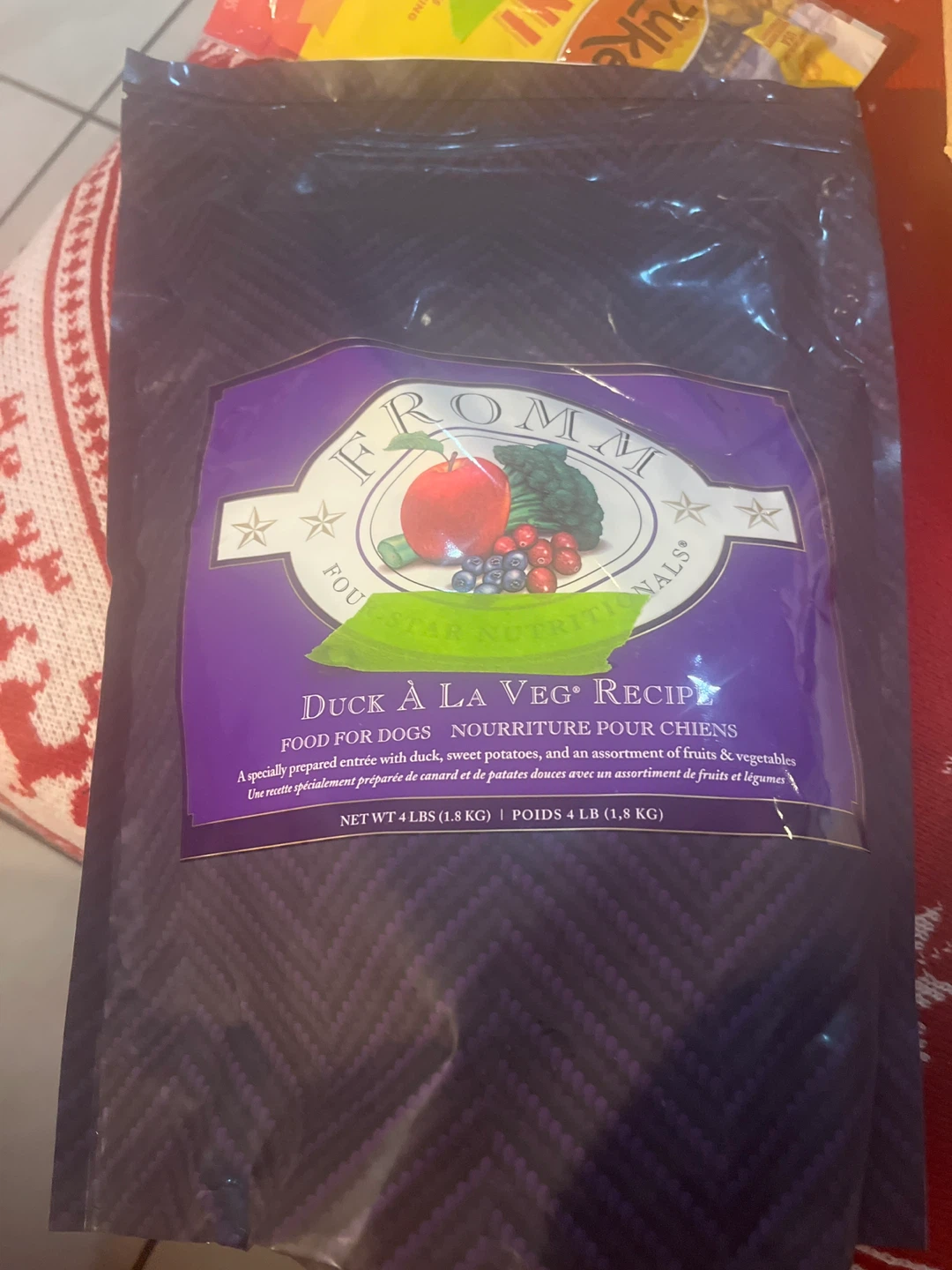 Fromm Duck A La Veg Recipe Dog Food - 4 lbs
