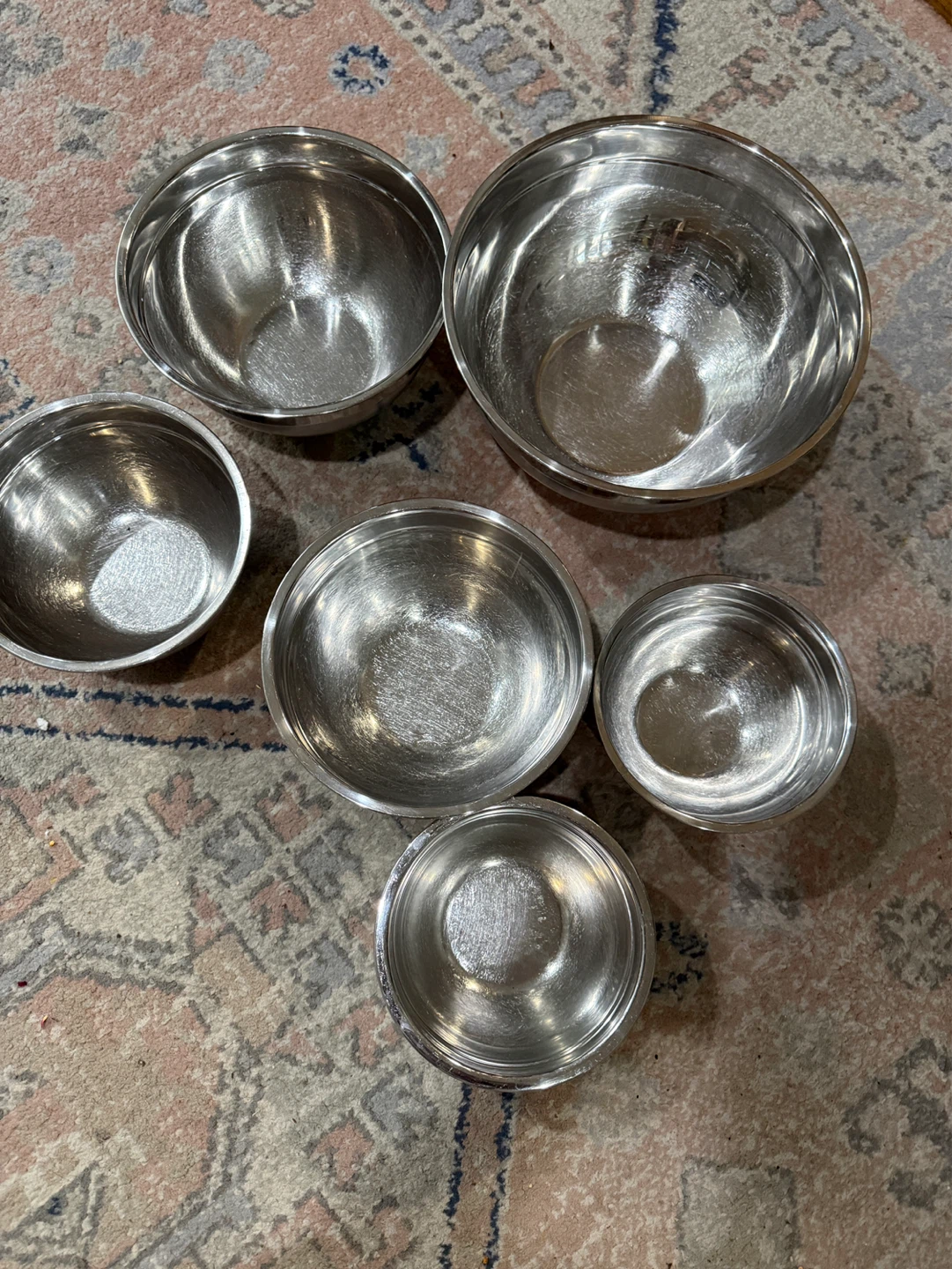 Set of 5 stainless steel mixing bowl - photo 2