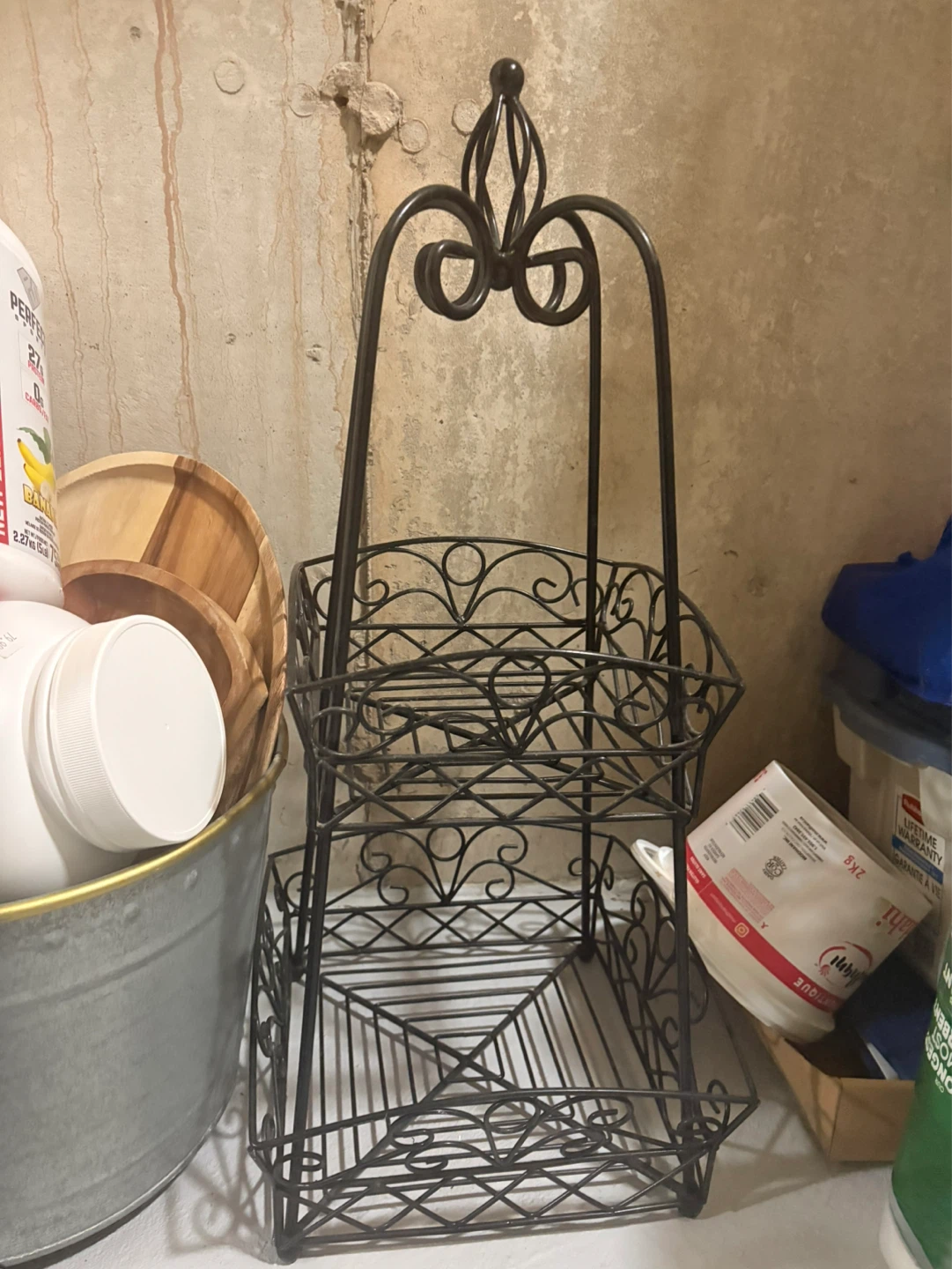 2-Tier Metal Wire Fruit Basket