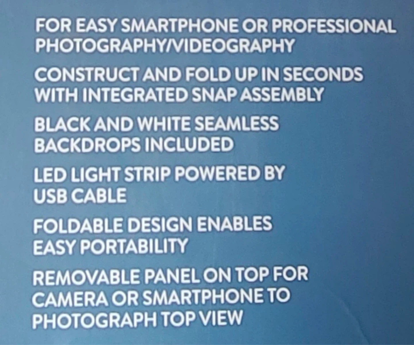Vivitar 16" LED Lightbox Snap Assembly & Portable Design - photo 4