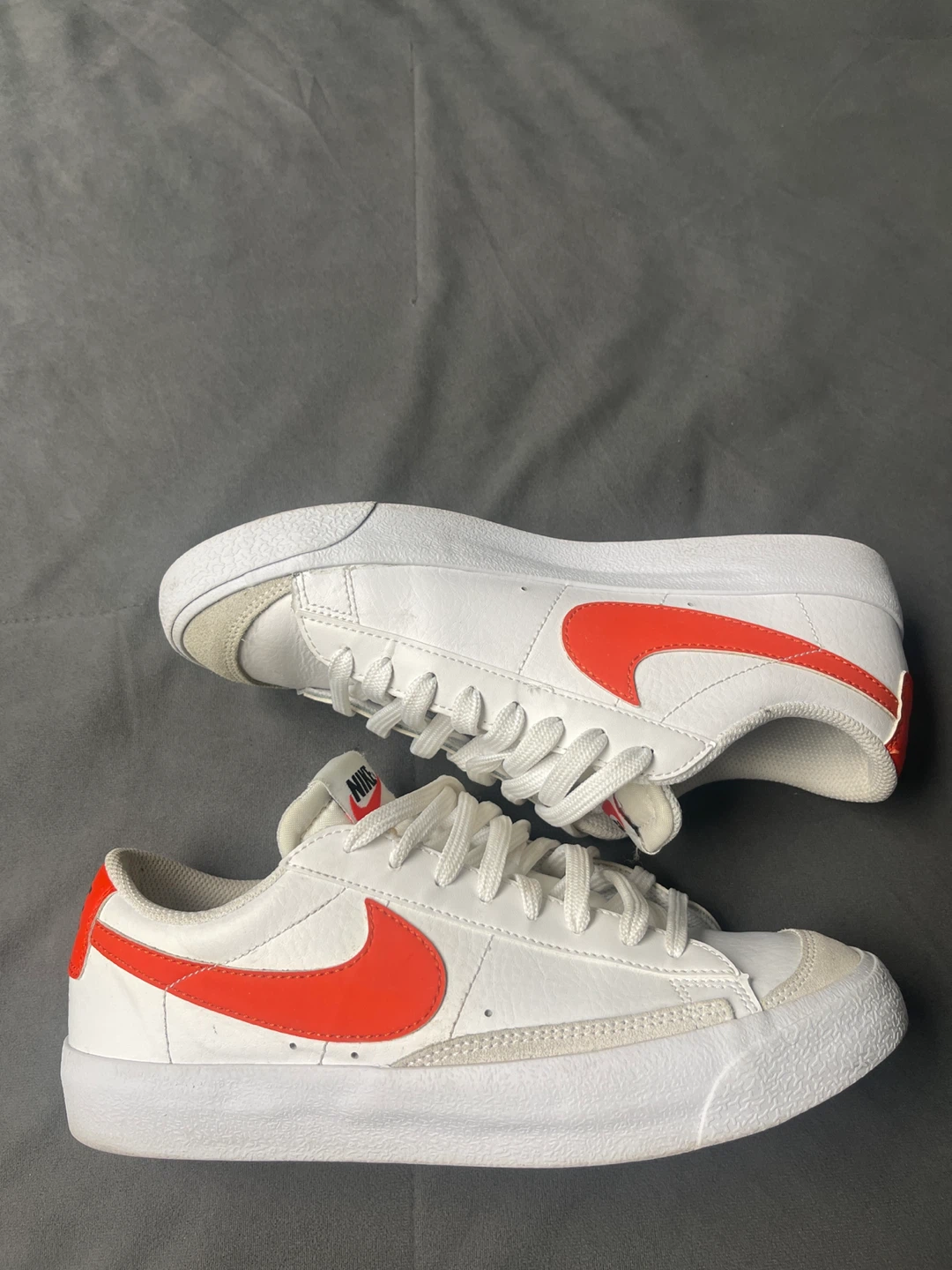 Nike Blazer Low '77 Vintage White Orange Shoes