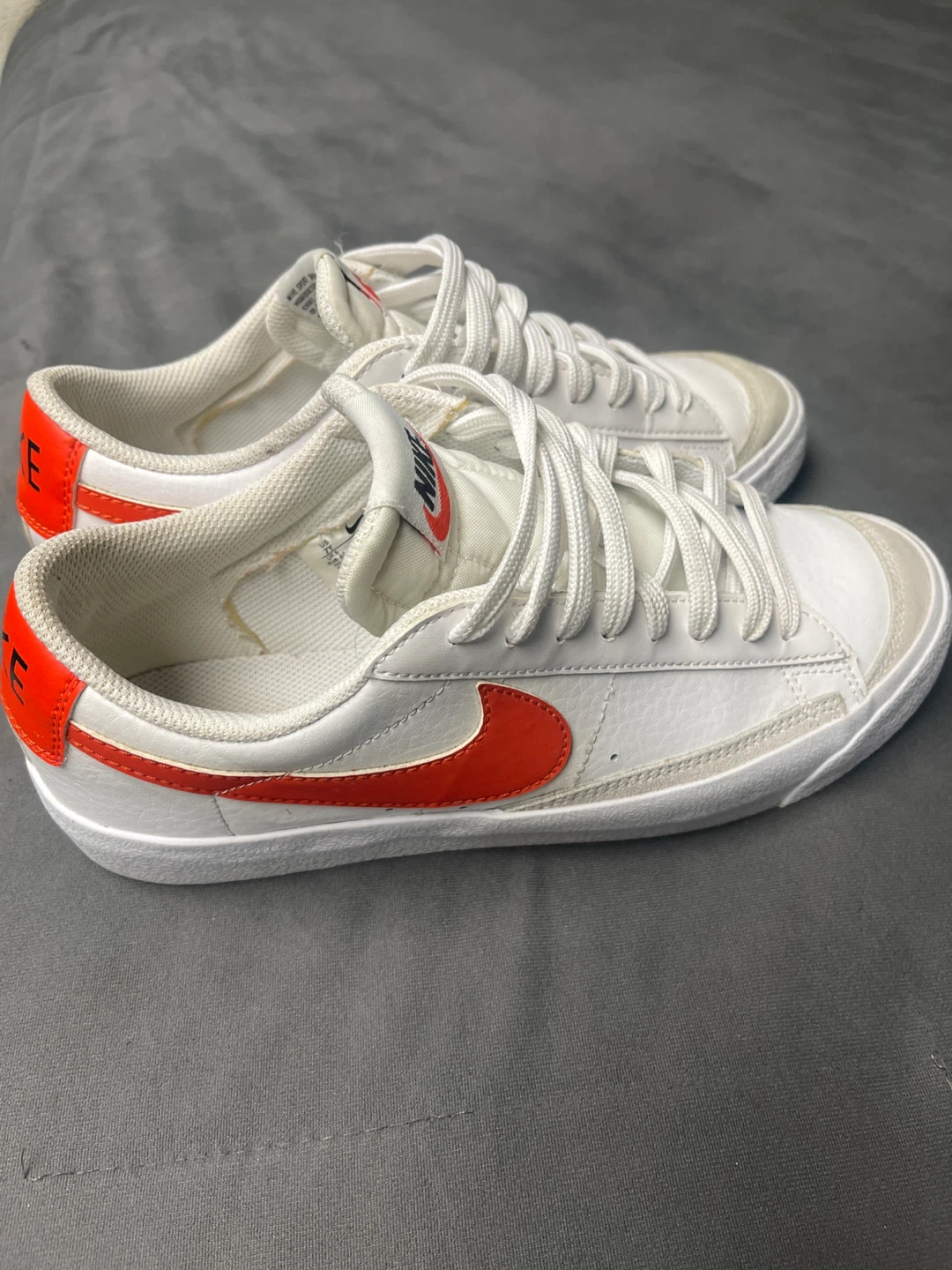 Nike Blazer Low '77 Vintage White Orange Shoes - photo 3
