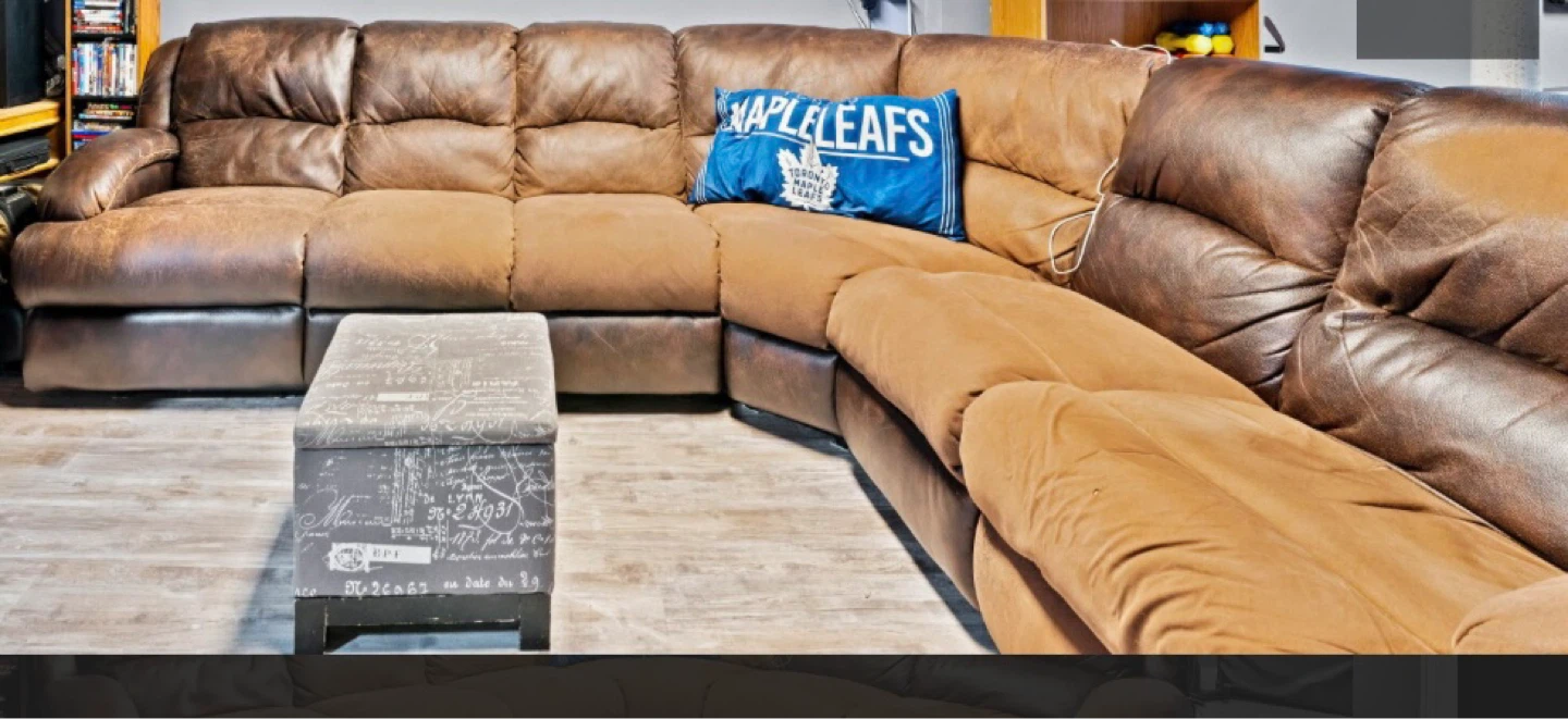 Brown sectional 2recliners - photo 2