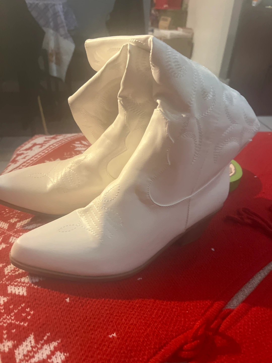 White Cowboy Boots - photo 2