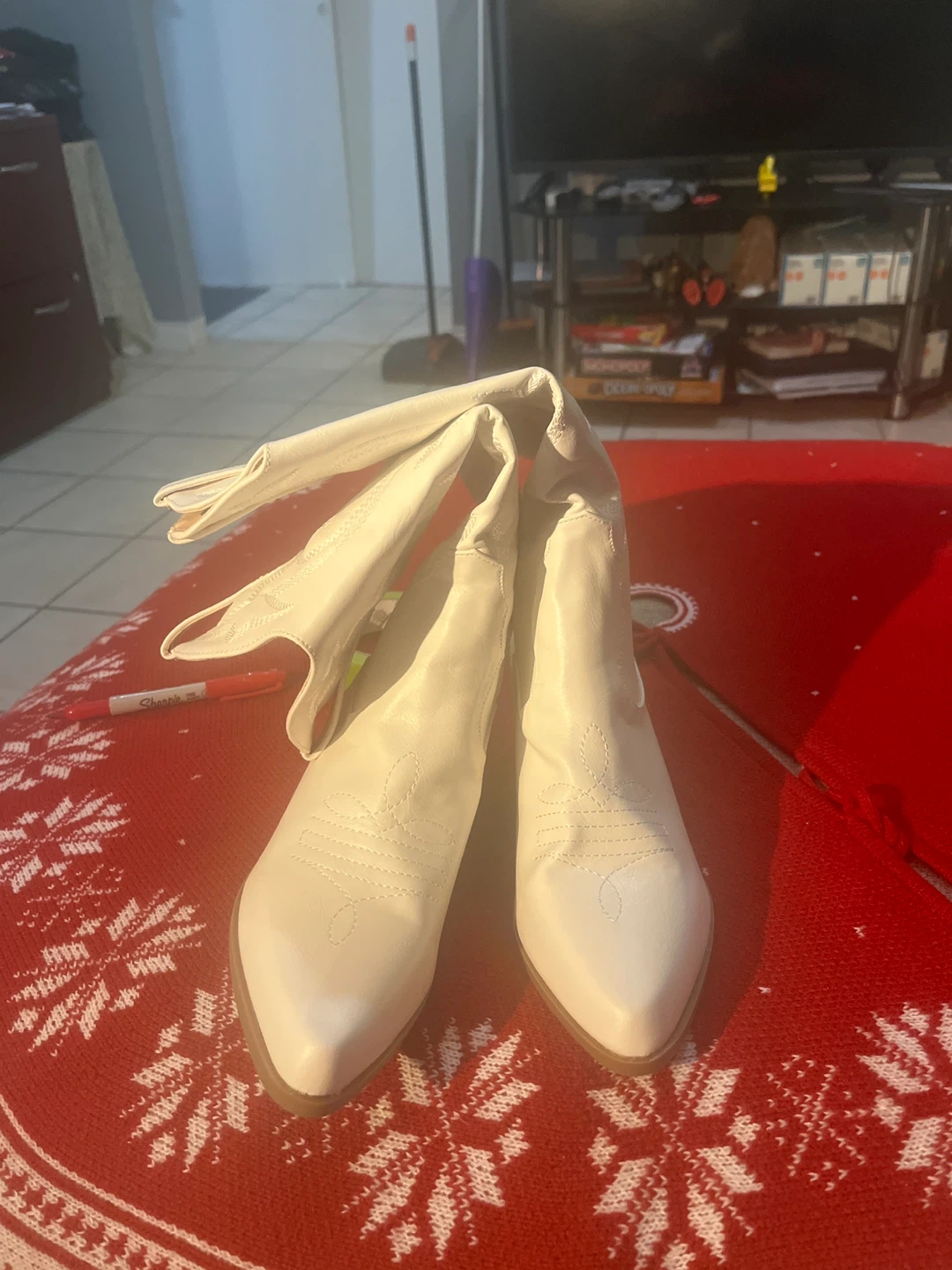 White Cowboy Boots