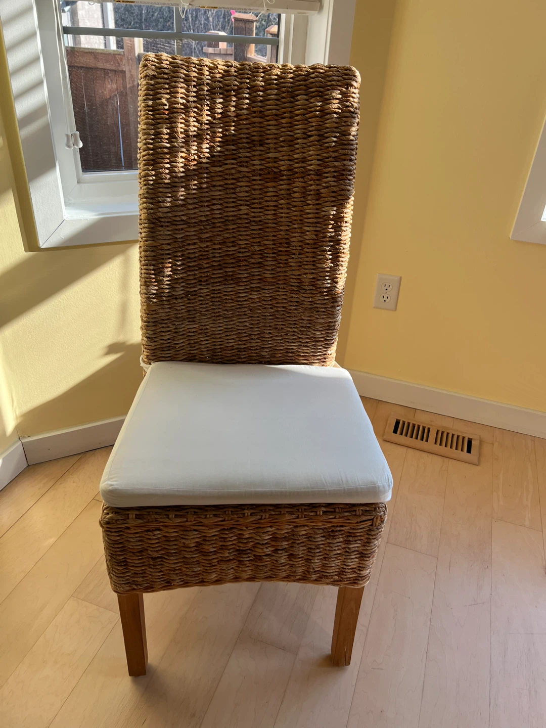 Set of 6 Woven Rattan Dining Chairs - photo 3