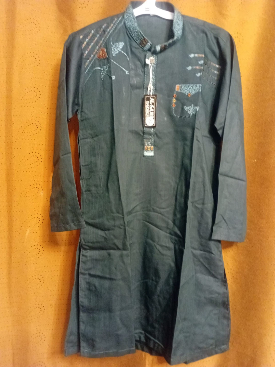 Men's Black Kurta - photo 2