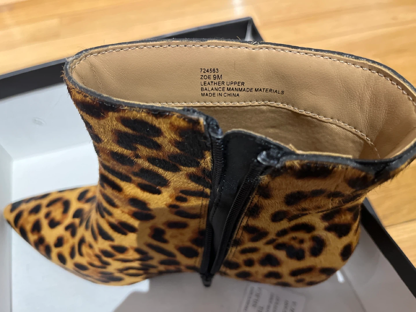 Rachel Zoe Leopard Print Heeled Ankle Boots - Size 9 - photo 2