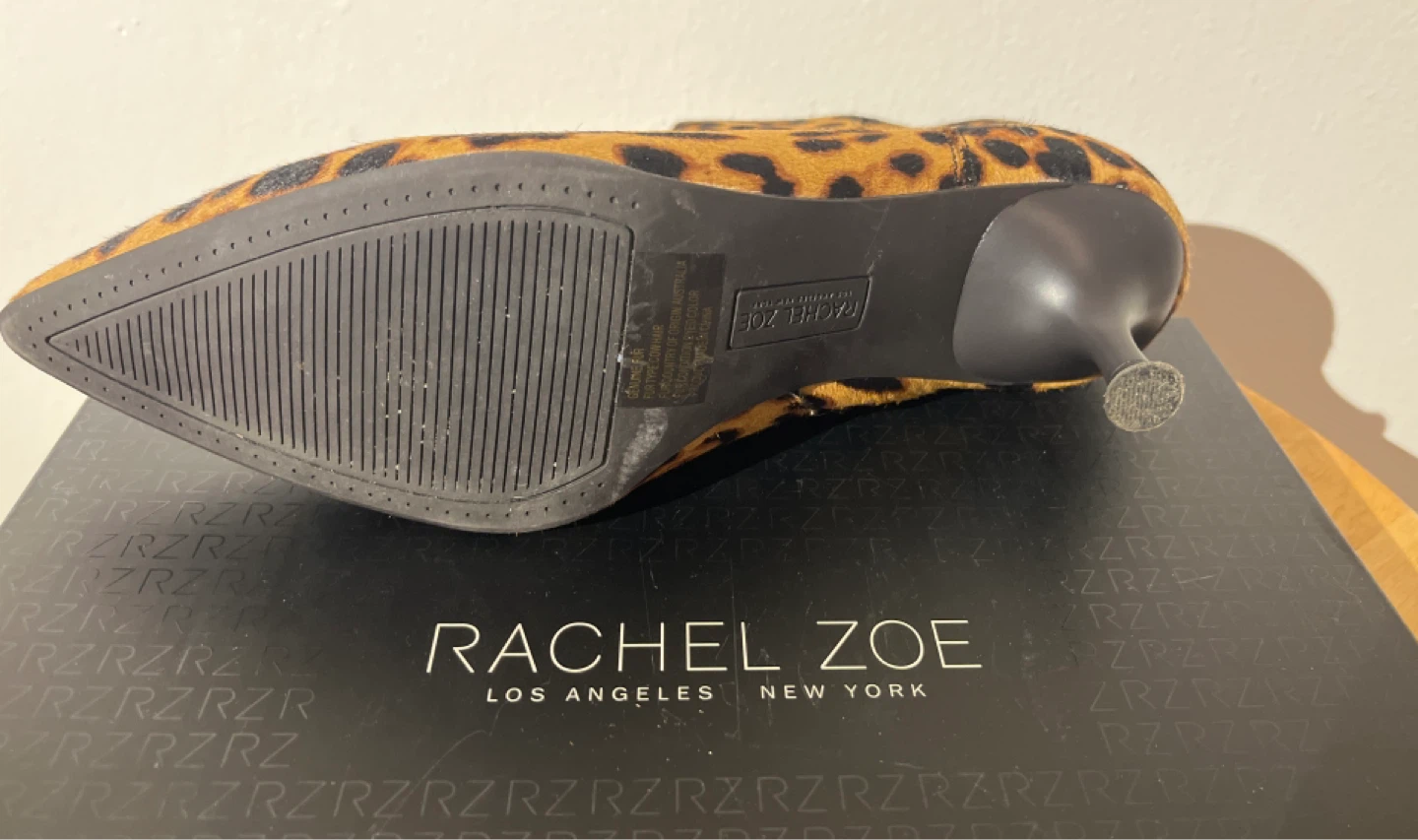 Rachel Zoe Leopard Print Heeled Ankle Boots - Size 9 - photo 4
