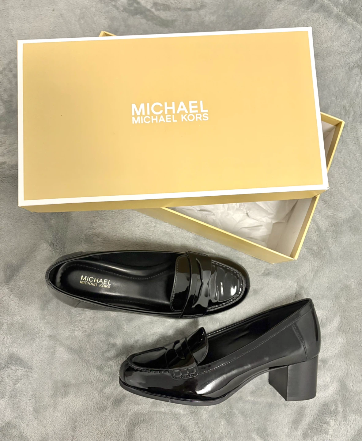 NEW! MICHAEL MICHAEL KORS Buchanan Patent Loafer Size 6