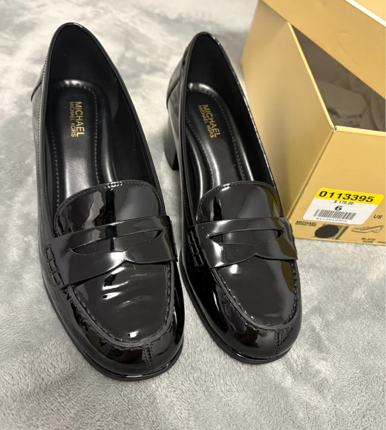 NEW! MICHAEL MICHAEL KORS Buchanan Patent Loafer Size 6 - photo 2